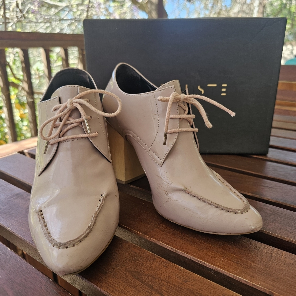 Anthropologie Pied Juste Tipo Rose Pink Booties